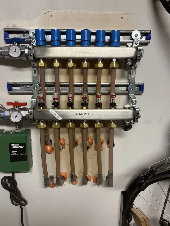 Plumber performing Gas Line Installation at a residential property in Oakdale